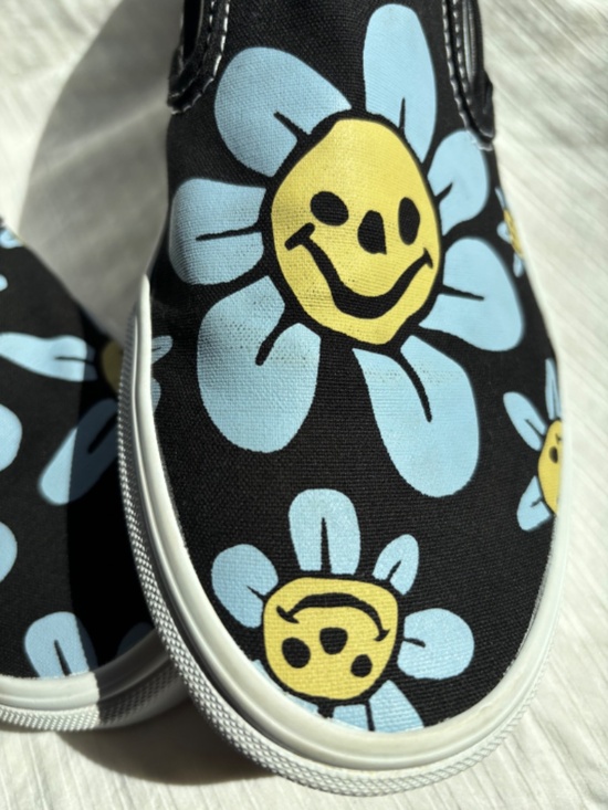 Vans Trippy Grin Classic Slip-On Unisex Men’s size 9 Women’s size 10.5 - Picture 5 of 9